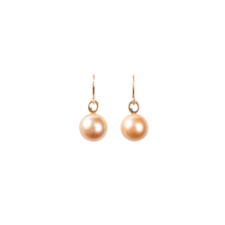 LIZA CASTRO Golden South Sea Pearl Hook Earrings