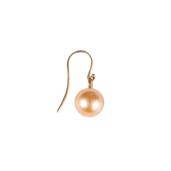 LIZA CASTRO Golden South Sea Pearl Hook Earrings