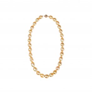 LIZA CASTRO Large Semi-Baroque Golden South Sea Pearl Necklace