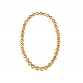 LIZA CASTRO Large Semi-Round Golden South Sea Pearl Necklace