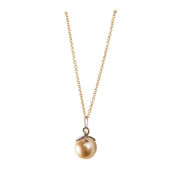 LIZA CASTRO 10th Anniversary Golden South Sea Pearl Pendant