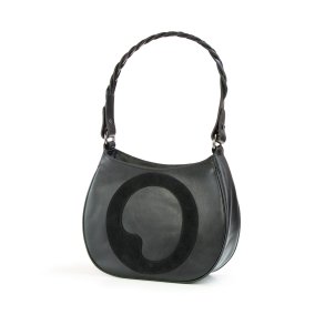 LIZA CASTRO Black Leather Hobo 