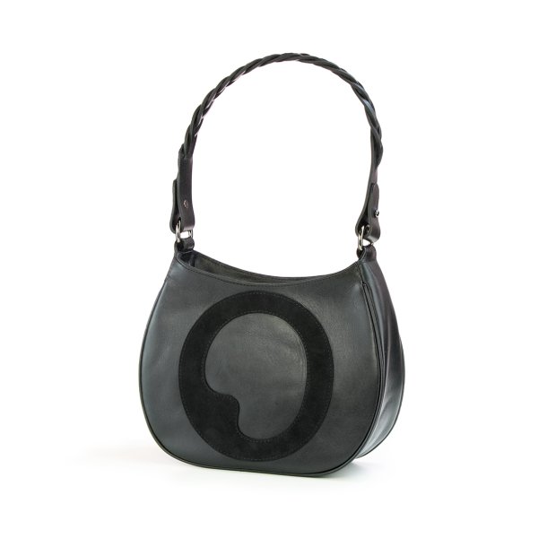 LIZA CASTRO Black Leather Hobo 