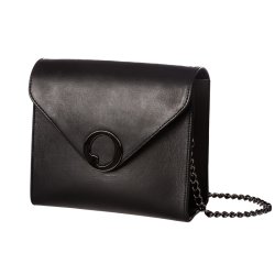 Black Square Leather Cross Body